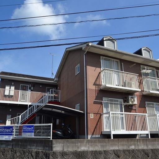 スカイハイツ北西外観 高台になっています。