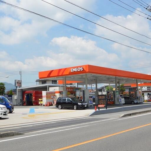 ガソリンスタンド 一番近くのスタンドです。徒歩2分で行けます。