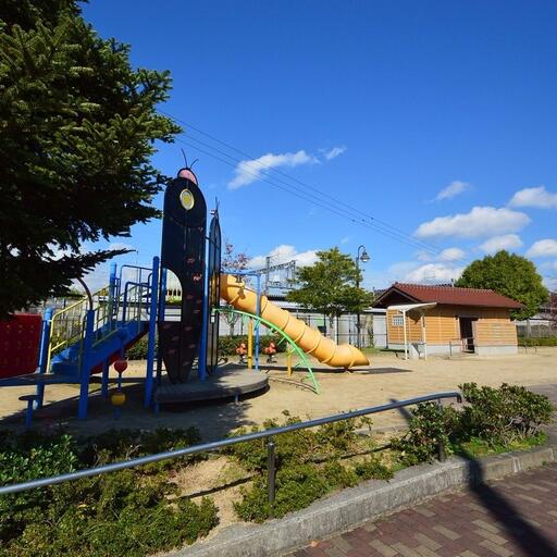 三永1丁目1の区画にある一番近くの公園 徒歩約3分。近場の公園。子供の遊び場に最適♪